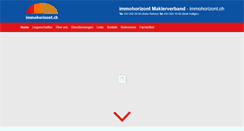 Desktop Screenshot of immohorizont.ch